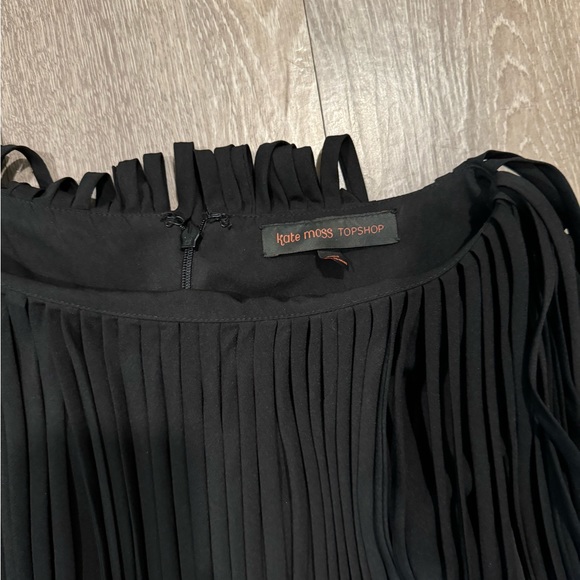 Kate Moss for Topshop Black Fringe Dress - 8 - Picture 4 of 5